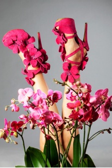 Туфли с орхидеями